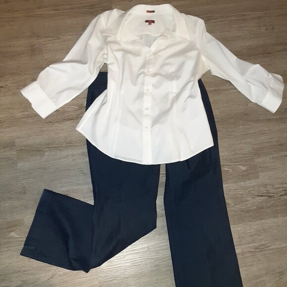 Vintage Dockers * 10 Med Metro Pant * Dark Blue Jeans * Mid-Rise Curvy - EUC - Picture 2 of 11